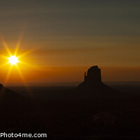 Buy canvas prints of Sunrise & silhouettes at Monument Valley by Peter Scott