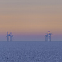 Buy canvas prints of Sheringham Shoal offshore windfarm by Andrew Sharpe