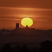 Buy canvas prints of Dawn over Ely Cathedral, 28th May 2021 by Andrew Sharpe