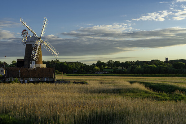 Cley windmill, North Norfolk coast Picture Board by Andrew Sharpe