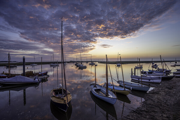 Dawn over Wells-next-the-sea, Norfolk coast Picture Board by Andrew Sharpe