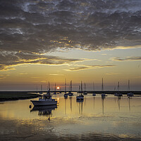 Buy canvas prints of Dawn over Wells-next-the-sea, Norfolk coast by Andrew Sharpe