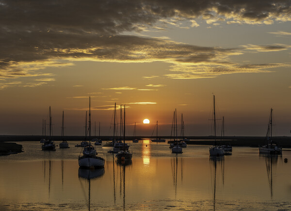 Dawn over Wells-next-the-sea, Norfolk coast Picture Board by Andrew Sharpe