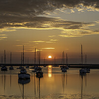 Buy canvas prints of Dawn over Wells-next-the-sea, Norfolk coast by Andrew Sharpe