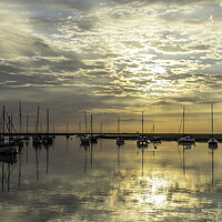 Buy canvas prints of Dawn over Wells-next-the-sea, Norfolk coast, 7th J by Andrew Sharpe