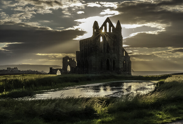 Whitby Abbey Picture Board by Andrew Sharpe