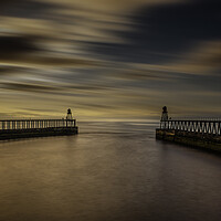 Buy canvas prints of Whitby Harbour, North Yorkshire Coast by Andrew Sharpe