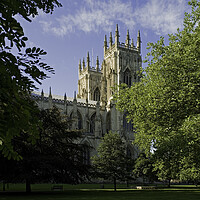 Buy canvas prints of York Minster from Dean's Park by Andrew Sharpe