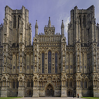 Buy canvas prints of Wells Cathedral by Andrew Sharpe
