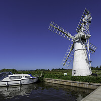 Buy canvas prints of Thurne dyke drainage mill by Andrew Sharpe