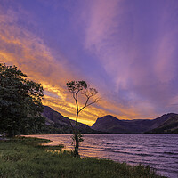 Buy canvas prints of Dawn over Buttermere, 3rd September 2017 by Andrew Sharpe