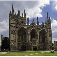 Buy canvas prints of Peterborough Cathedral by Andrew Sharpe