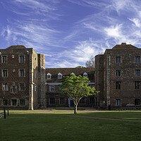 Buy canvas prints of The Bishop's Palace, Ely, Cambridgeshire by Andrew Sharpe