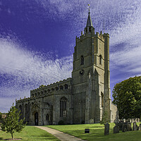Buy canvas prints of Burwell Church by Andrew Sharpe