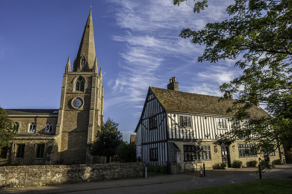St Mary's Church, and Oliver Cromwell's House, Ely Picture Board by Andrew Sharpe