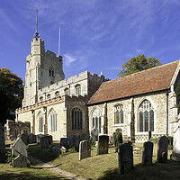 Buy canvas prints of St Mary's Church, Cavendish by Andrew Sharpe