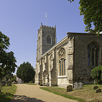 Buy canvas prints of St Michael's Church, Framlingham, Suffolk by Andrew Sharpe