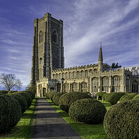 Buy canvas prints of The church of St. Peter and St. Paul, Lavenham by Andrew Sharpe
