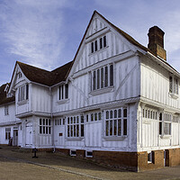 Buy canvas prints of The Guildhall of Corpus Christi, Lavenham, Suffolk by Andrew Sharpe