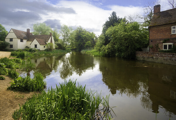 Willy Lott's Cottage and Flatford Mill, Flatford Picture Board by Andrew Sharpe