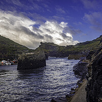 Buy canvas prints of Boscastle by Andrew Sharpe