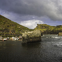 Buy canvas prints of Boscastle by Andrew Sharpe