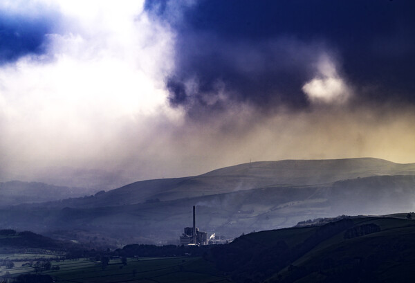 Hope Valley cement works, Peak District Picture Board by Andrew Sharpe