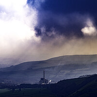 Buy canvas prints of Hope Valley cement works, Peak District by Andrew Sharpe