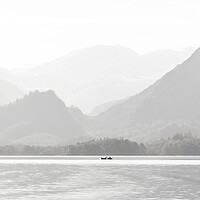 Buy canvas prints of Derwent Water, looking towards Castle Crag, Cumbria by Andrew Sharpe