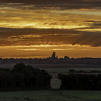 Buy canvas prints of Sunrise over Ely, as seen from Coveney, 22nd Octob by Andrew Sharpe