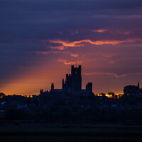 Buy canvas prints of Dawn over Ely Cathedral, 23rd October 2021 by Andrew Sharpe