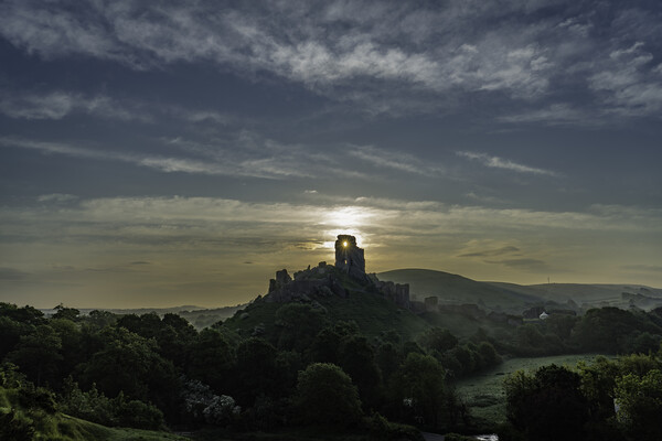 Corfe Castle Picture Board by Andrew Sharpe