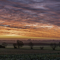 Buy canvas prints of Pre-dawn over Ely, Cambridgeshire by Andrew Sharpe
