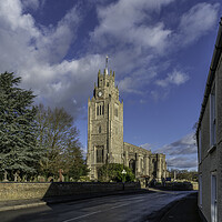 Buy canvas prints of St Andrew's Church, Sutton-in-the-Isle, Cambridgeshire, 27th Jan by Andrew Sharpe