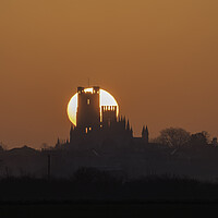 Buy canvas prints of Ely Cathedral at Sunrise by Andrew Sharpe