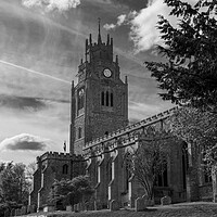 Buy canvas prints of St Andrew's church, Sutton-in-the-Isle by Andrew Sharpe