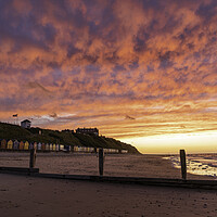 Buy canvas prints of Sunset over Mundesley, Norfolk, 19th June 2022 by Andrew Sharpe