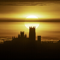 Buy canvas prints of Dawn over Ely Cathedral, 22nd November 2023 by Andrew Sharpe