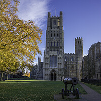 Buy canvas prints of Sunny autumnal day in Ely, Cambridgeshire, 23rd November 2023 by Andrew Sharpe
