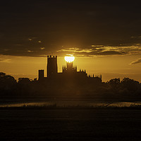 Buy canvas prints of Ely Cathedral at sunset by Andrew Sharpe