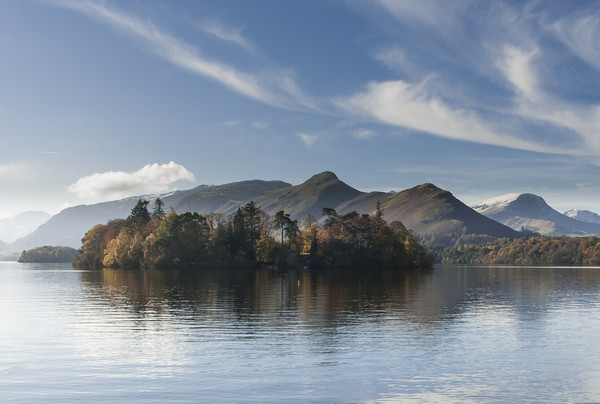 Derwent Island, with Catbells behind. Picture Board by Andrew Sharpe