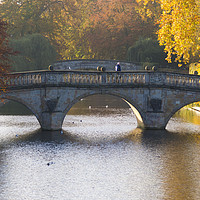 Buy canvas prints of The Timeless Elegance of Clare College Bridge by Andrew Sharpe