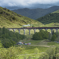 Buy canvas prints of Glenfinnan Railway Viaduct by Andrew Sharpe