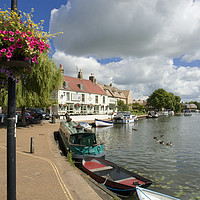 Buy canvas prints of Riverside, Ely, Cambridgeshire by Andrew Sharpe