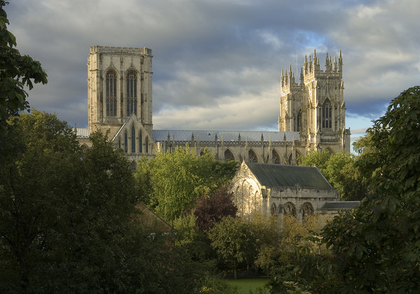 York Minster, from the City Walls, sunrise Picture Board by Andrew Sharpe