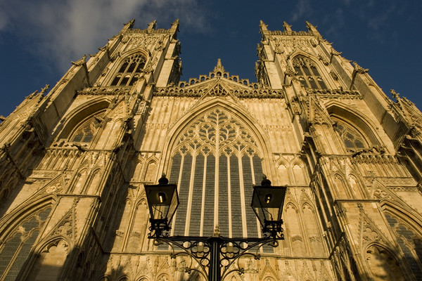 York Minster West Towers Picture Board by Andrew Sharpe