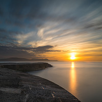Buy canvas prints of The Cobb, Lyme Regis by Andrew Sharpe