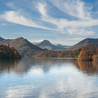 Buy canvas prints of Derwent Water, Cumbria by Andrew Sharpe
