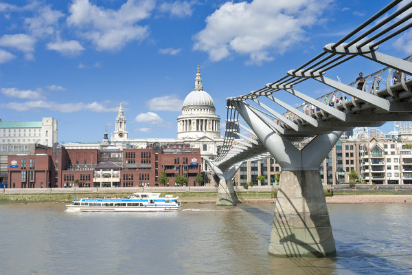 The London Millennium Footbridge Picture Board by Andrew Sharpe