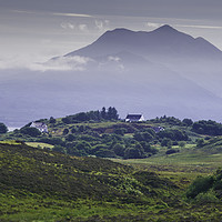 Buy canvas prints of Houses on Sleat, Isle of Skye, Scotland by Andrew Sharpe